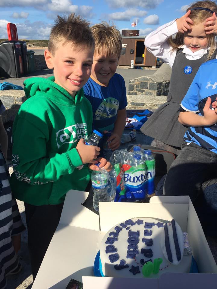 Great fun for all with a Birthday party at the Guernsey Surf School