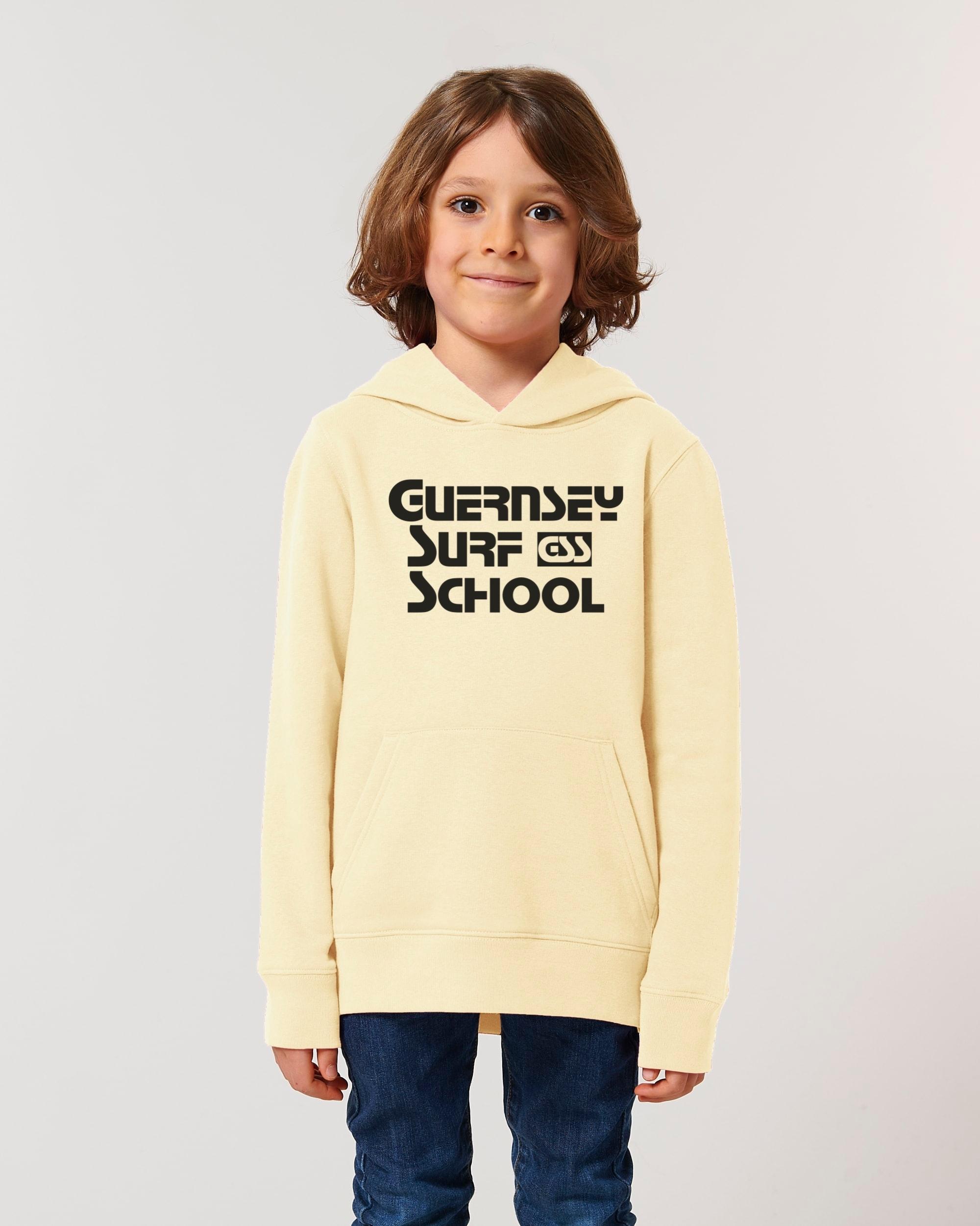 Kids Premium Hooded Sweater GSS Block Butter – Guernsey Surf School