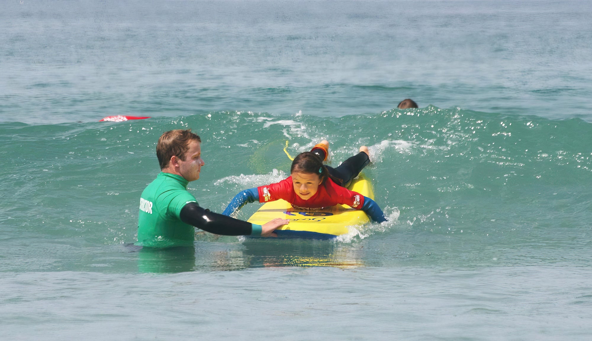 Private one to one personal surf lessons with the guernsey surf school