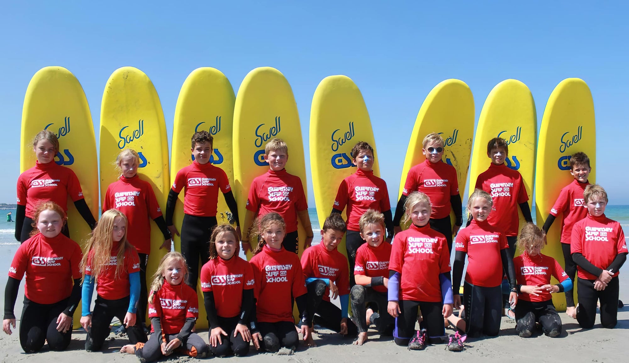 summer camps at the Guernsey Surf School. Week long sessions of fun