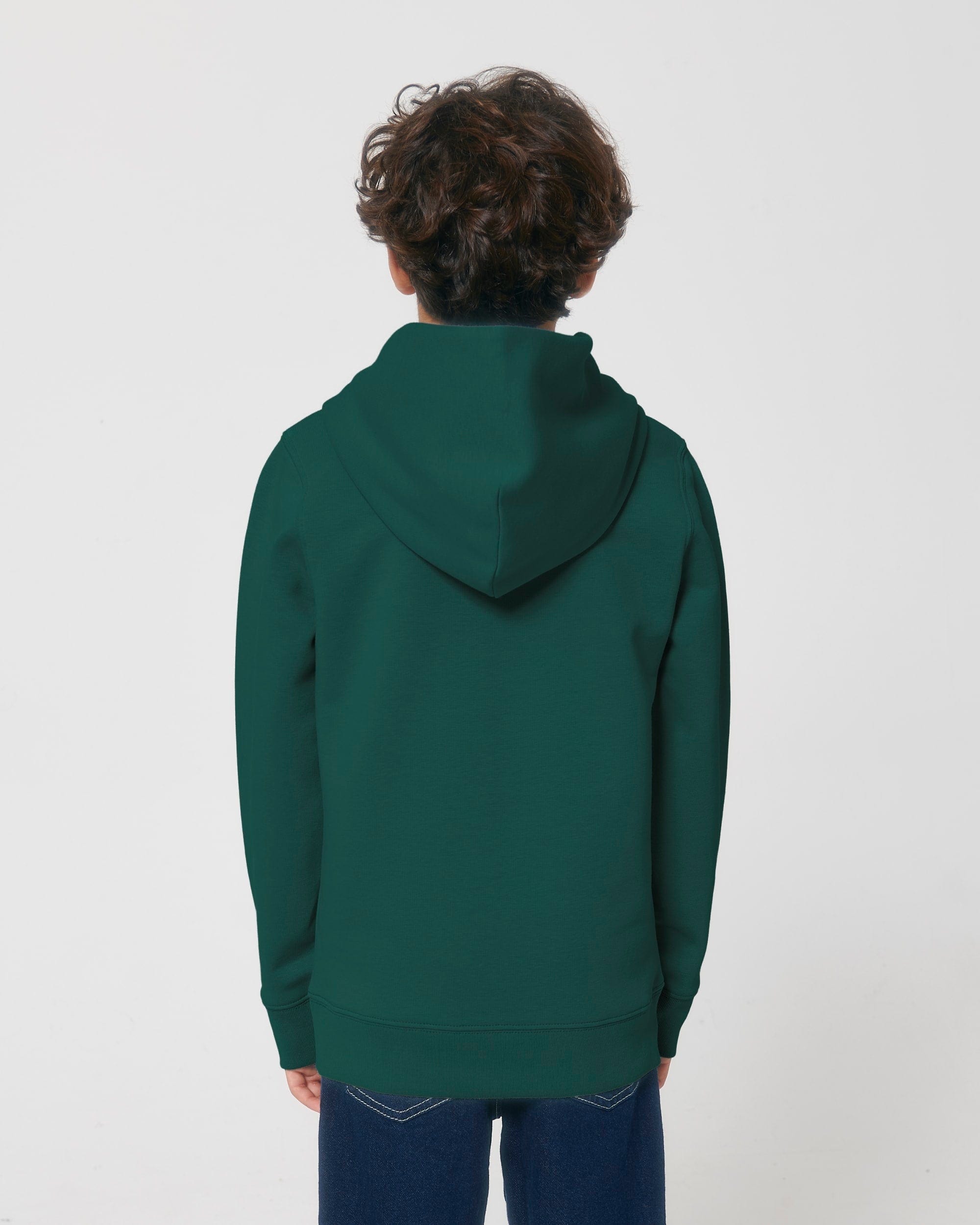 Green hooded online sweater