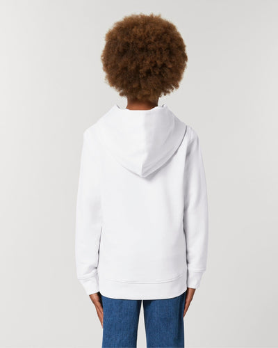 Kids Premium Hooded Sweater GSS Block - White - - Kids Hoodie